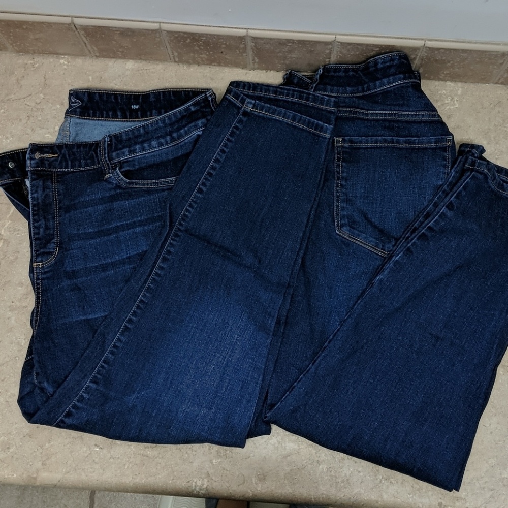 Two pairs of jeans